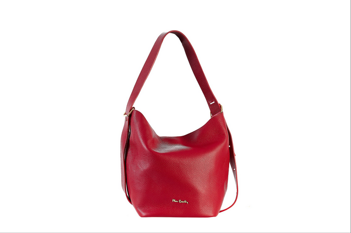 BORSA IN VERA PELLE A SPALLA PIERRE CARDIN