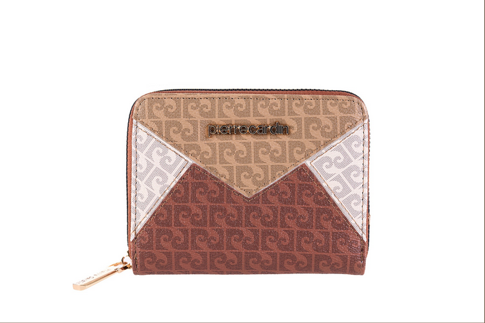 PORTAFOGLIO CON CHIUSURA A ZIP IN ECOPELLE PIERRE CARDIN